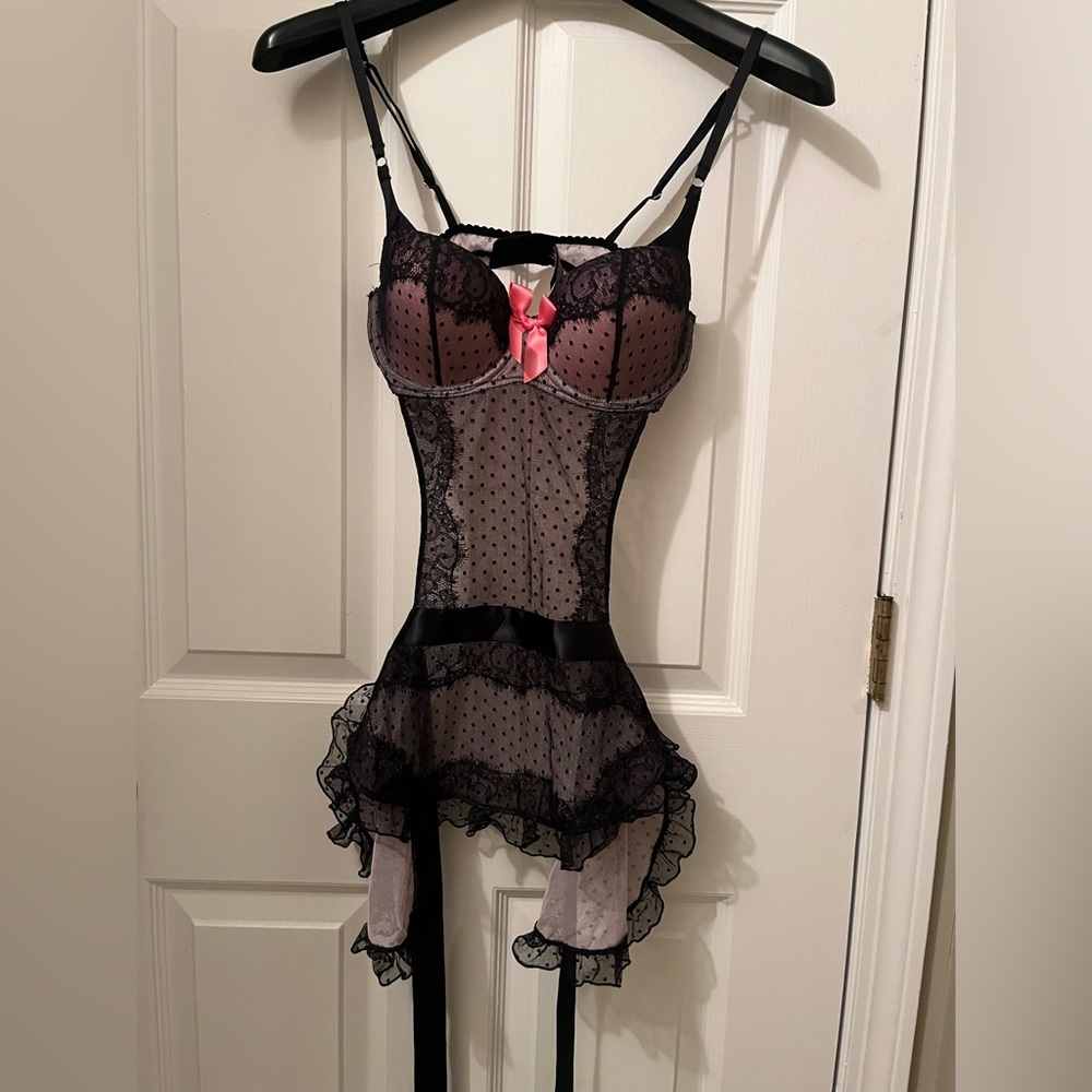 Victoria’s Secret Black and Pink Lace “sexy little things”